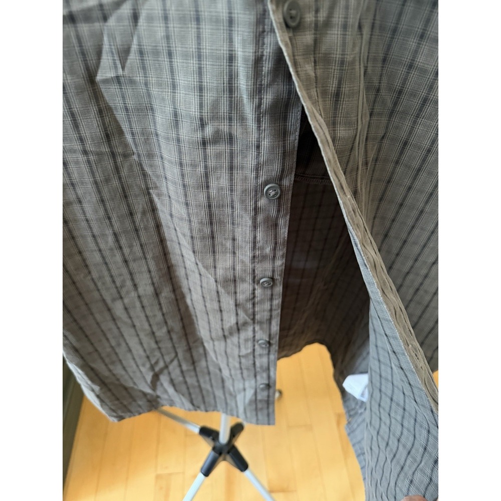 Columbia Men's XXL Gray Plaid Short Sleeve Button Up Shirt Regular Fit 2XL - Picture 2 of 5
